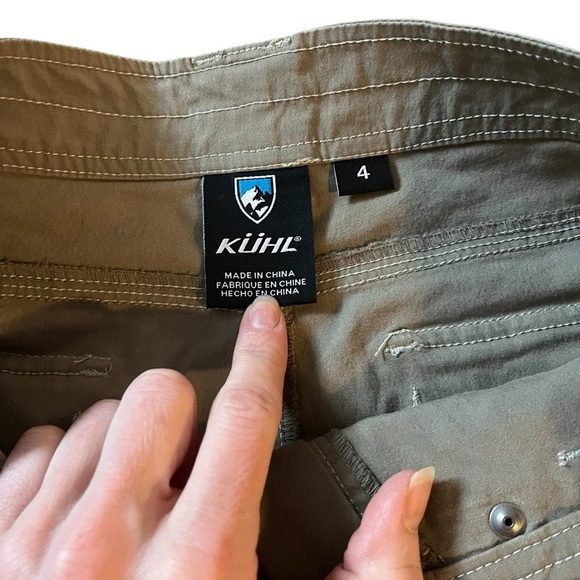 KÜHL Women’s Size 4 Outdoor Cargo Shorts Tan Trail Utility Hiking Adventure Wear - Picture 5 of 15